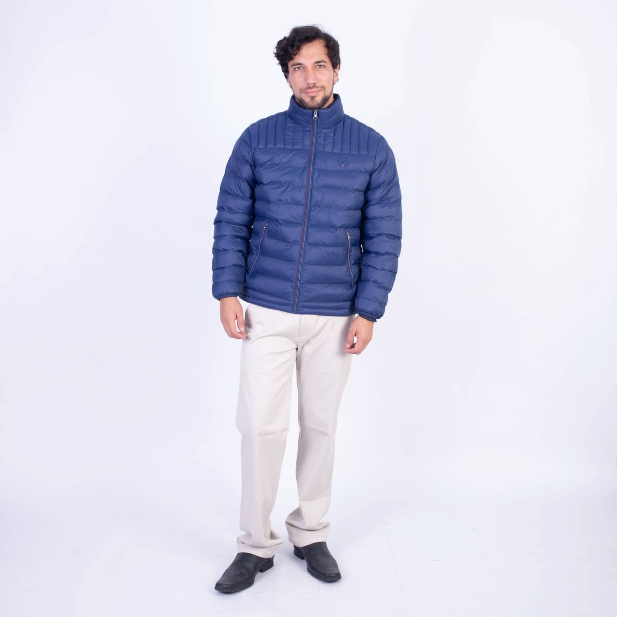 PIERRE CARDIN - CASACA NYLON CONTRASTE CIERRE PC-61103CS