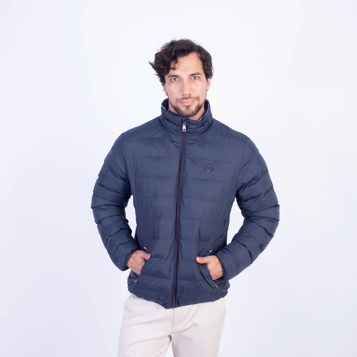 PIERRE CARDIN - CASACA NYLON CUELLO FRANCES PC-61108CS