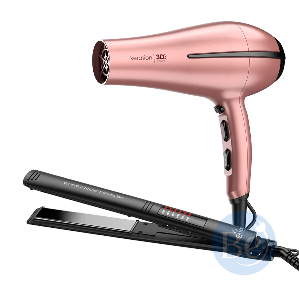 GAMA - Combo Gama Alisadora Elegance Led BECHS0000001467 y Secador Bora