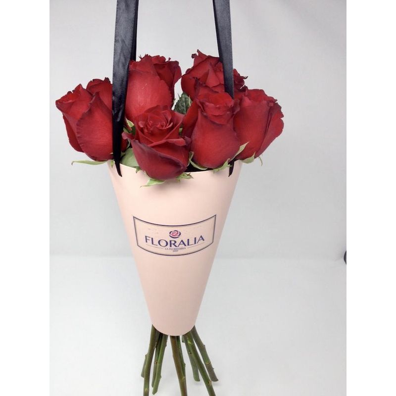 FLORALIA - Arreglo de Flores - Ramo 12 Rosas Rojas- Rosas