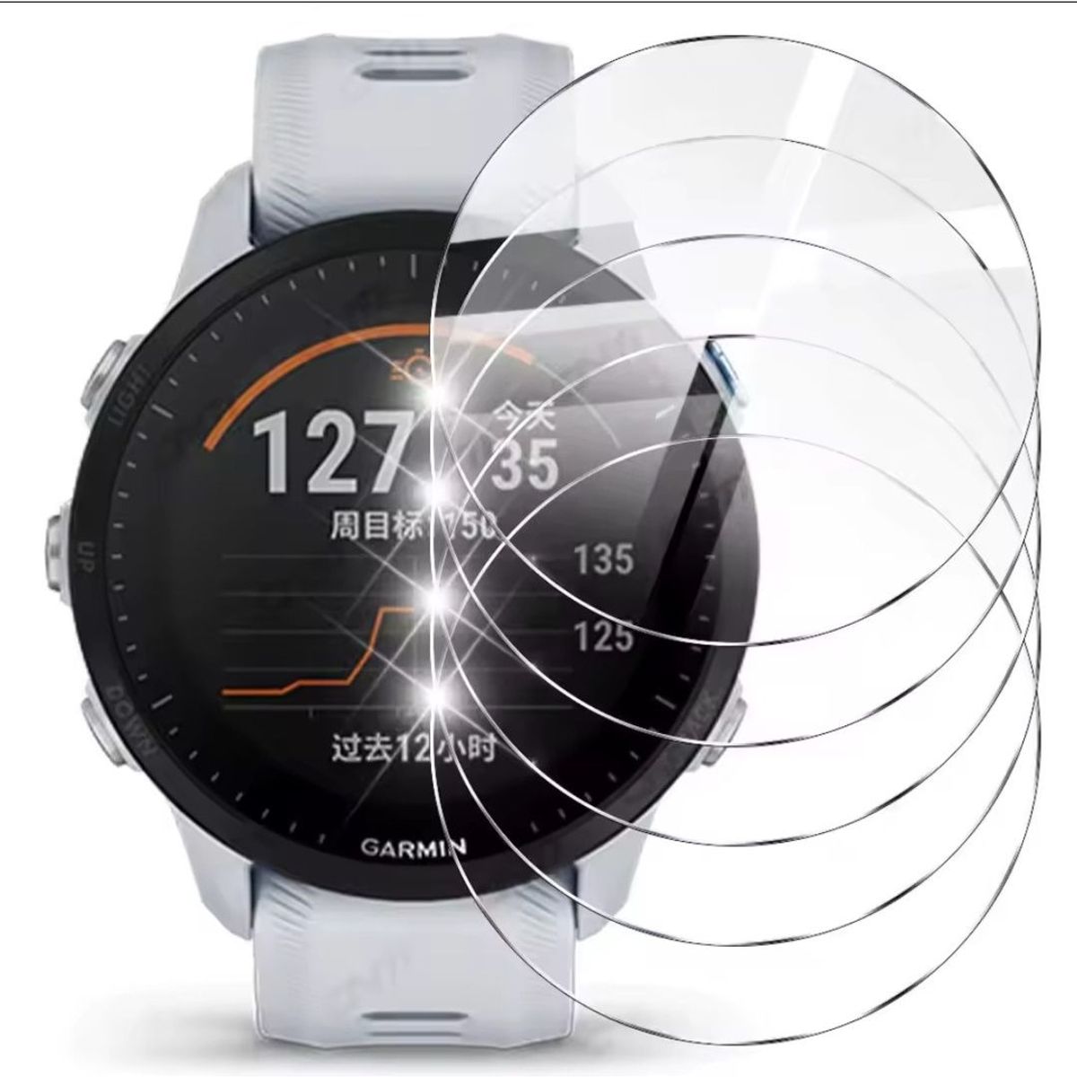 GENERICO - Protector de Pantalla para Garmin FENIX y FORERUNNER - Diámetro 4cm