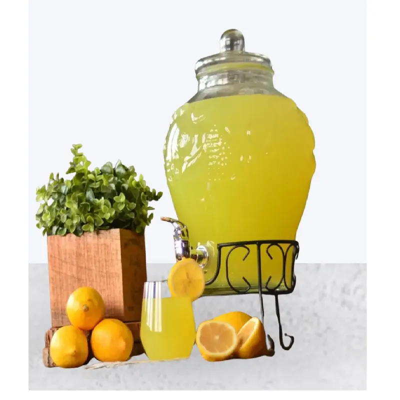 ICHIMATSU - Dispensador para Bebidas de Vidrio 6 Litros + Soporte metálico