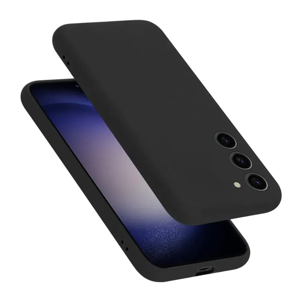 CASE - CASE SILICONA PARA SAMSUNG S25 PLUS - NEGRO