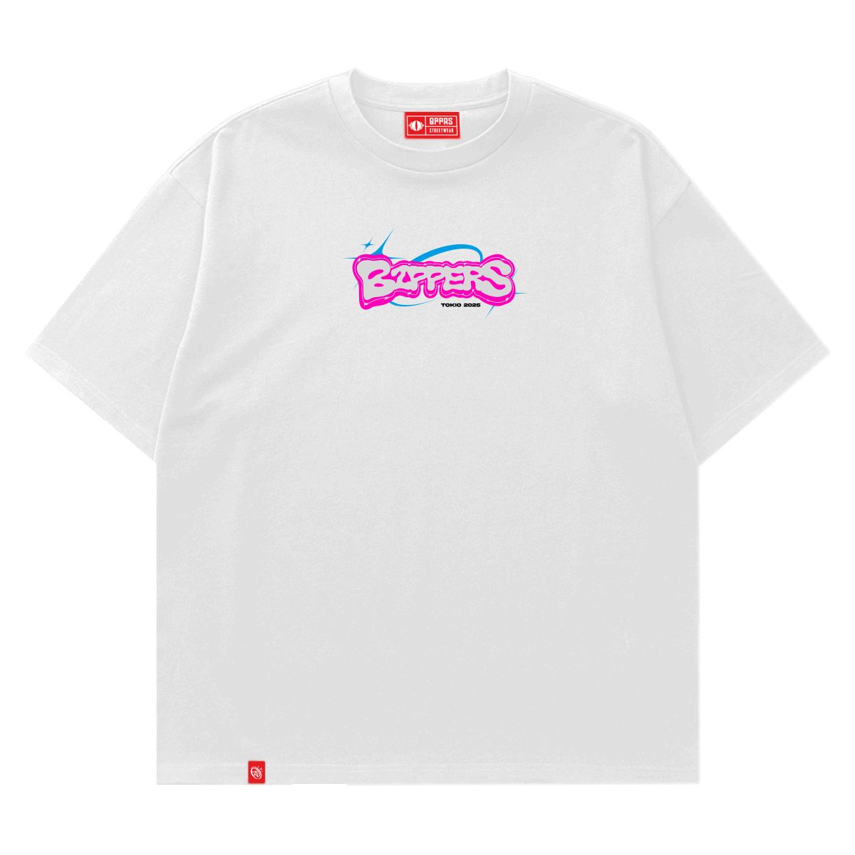 HOLGU - Polo Oversize Hombre Algodon Anime - Blanco