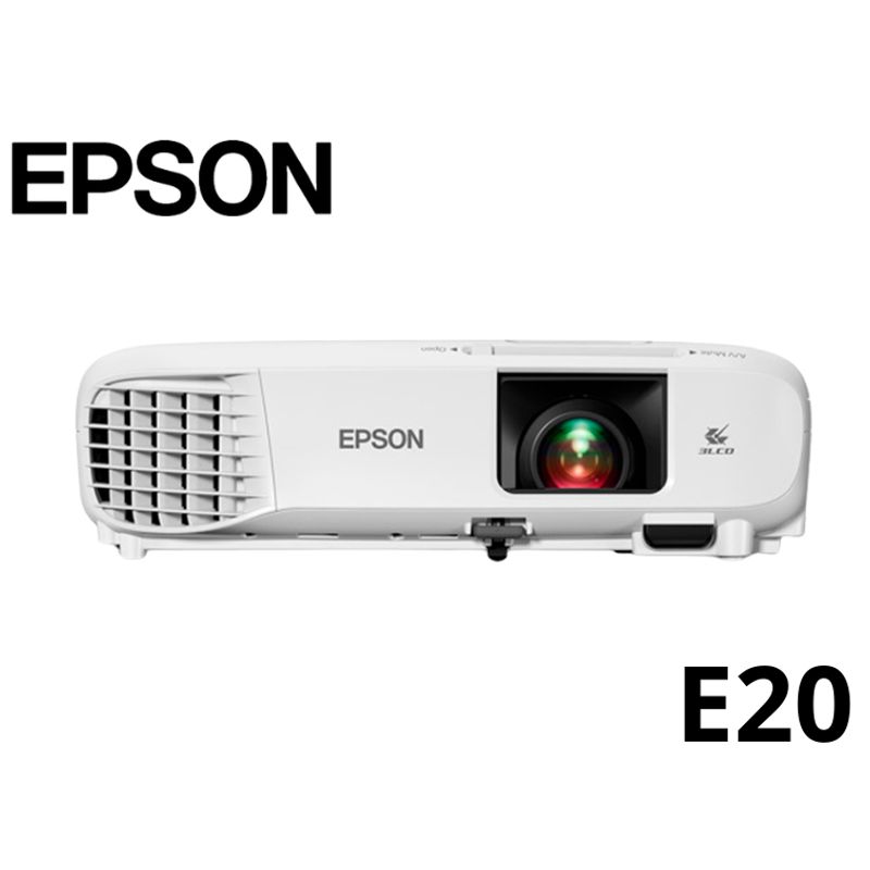 EPSON - Proyector Epson PowerLite E20 3400 Lúmenes 1024x768 XGA