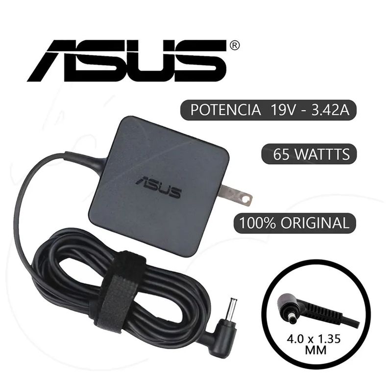ASUS - Cargador Asus 19v 3-42a 65w - ORIGINAL