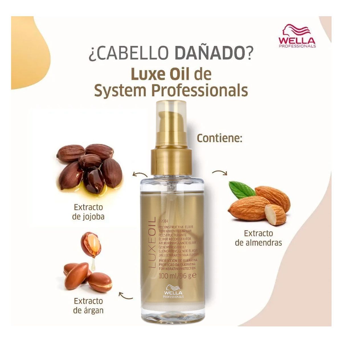 WELLA - Aceite de Argán Wella Elixir Luxe Oil 100 ml