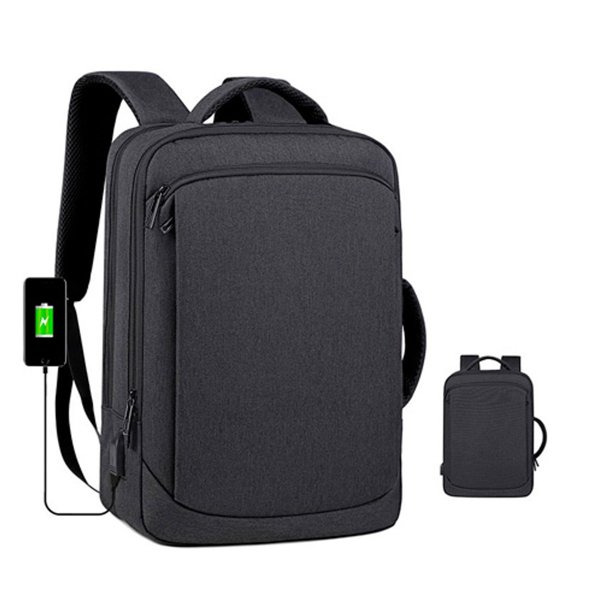 GENERICO - Mochila Minimalista equipaje de mano con puerto usb