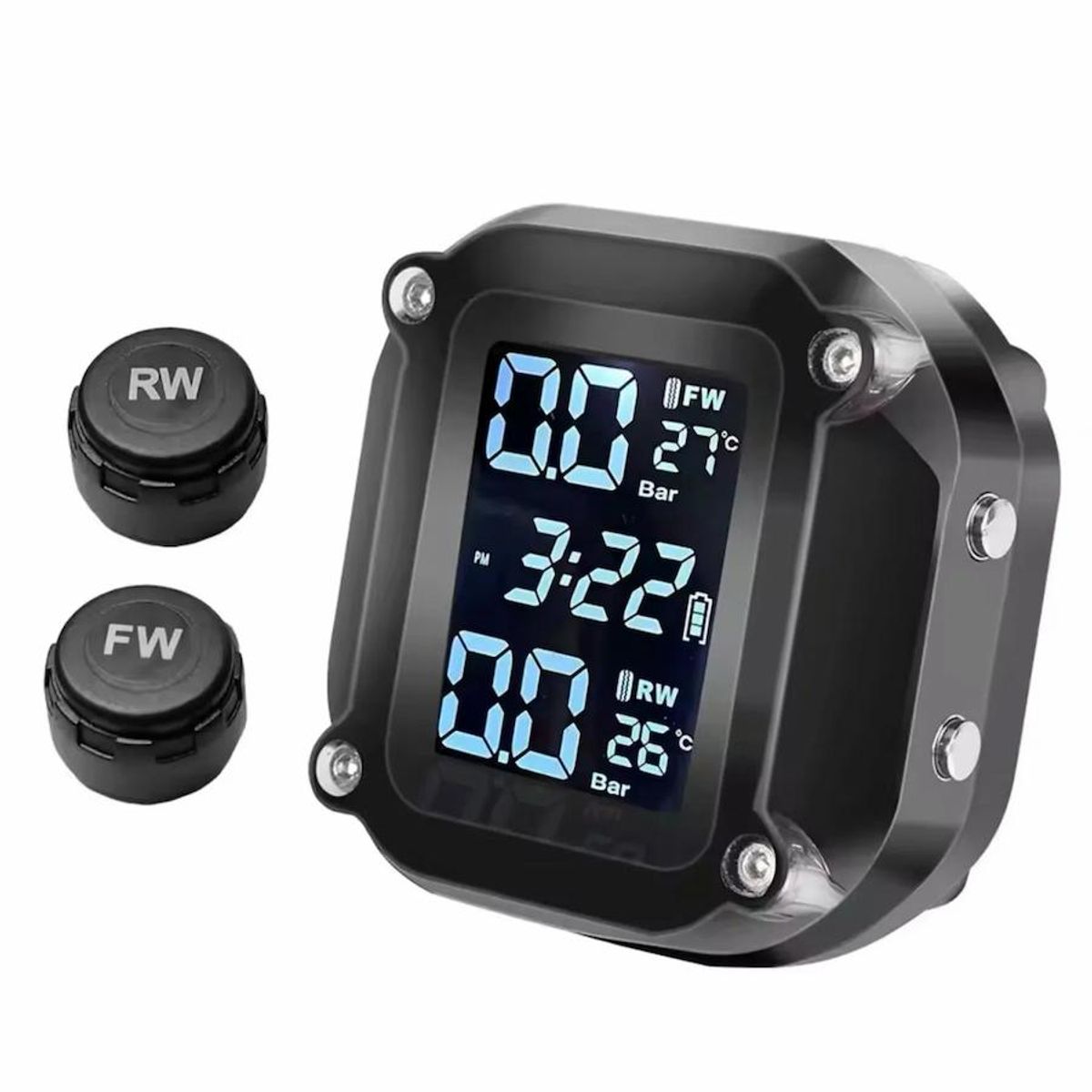 GENERICO - MONITOR DE PRESION PARA NEUMATICOS DE MOTOCICLETA