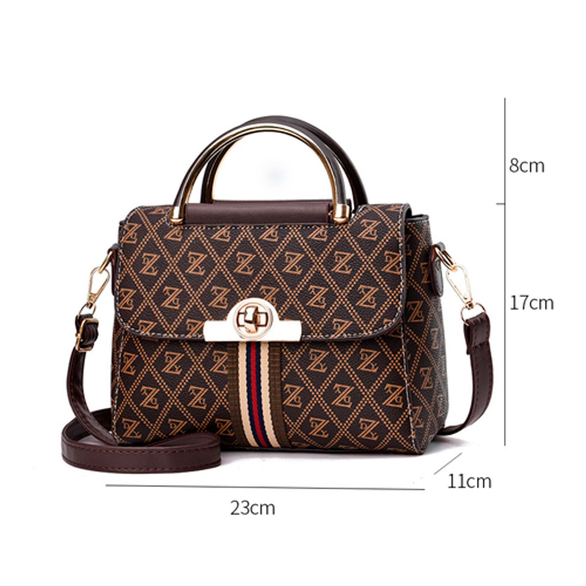 GENERICO - Cartera tipo Bandolera Elegante Mujer Dama