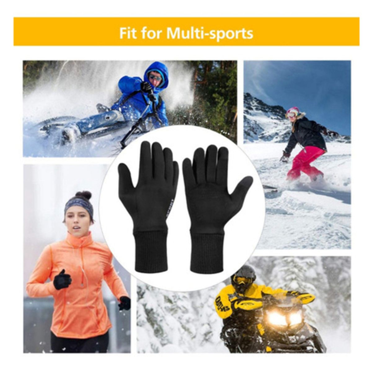 GENERICO - Guantes Térmicos Deportivos touchscreen Unisex