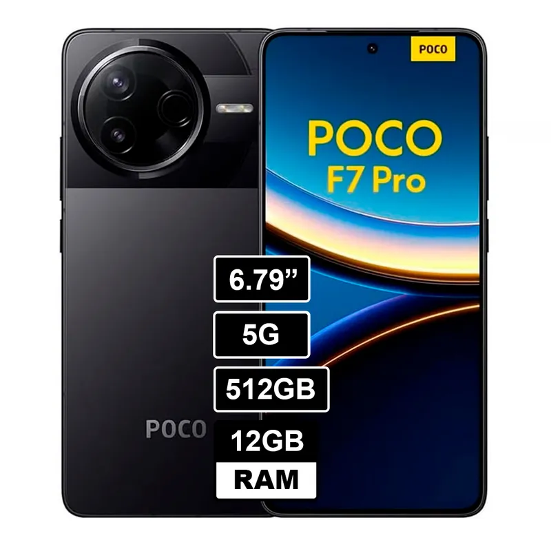 XIAOMI - Celular Poco F7 Pro 5G 512GB 12GB Color NEGRO