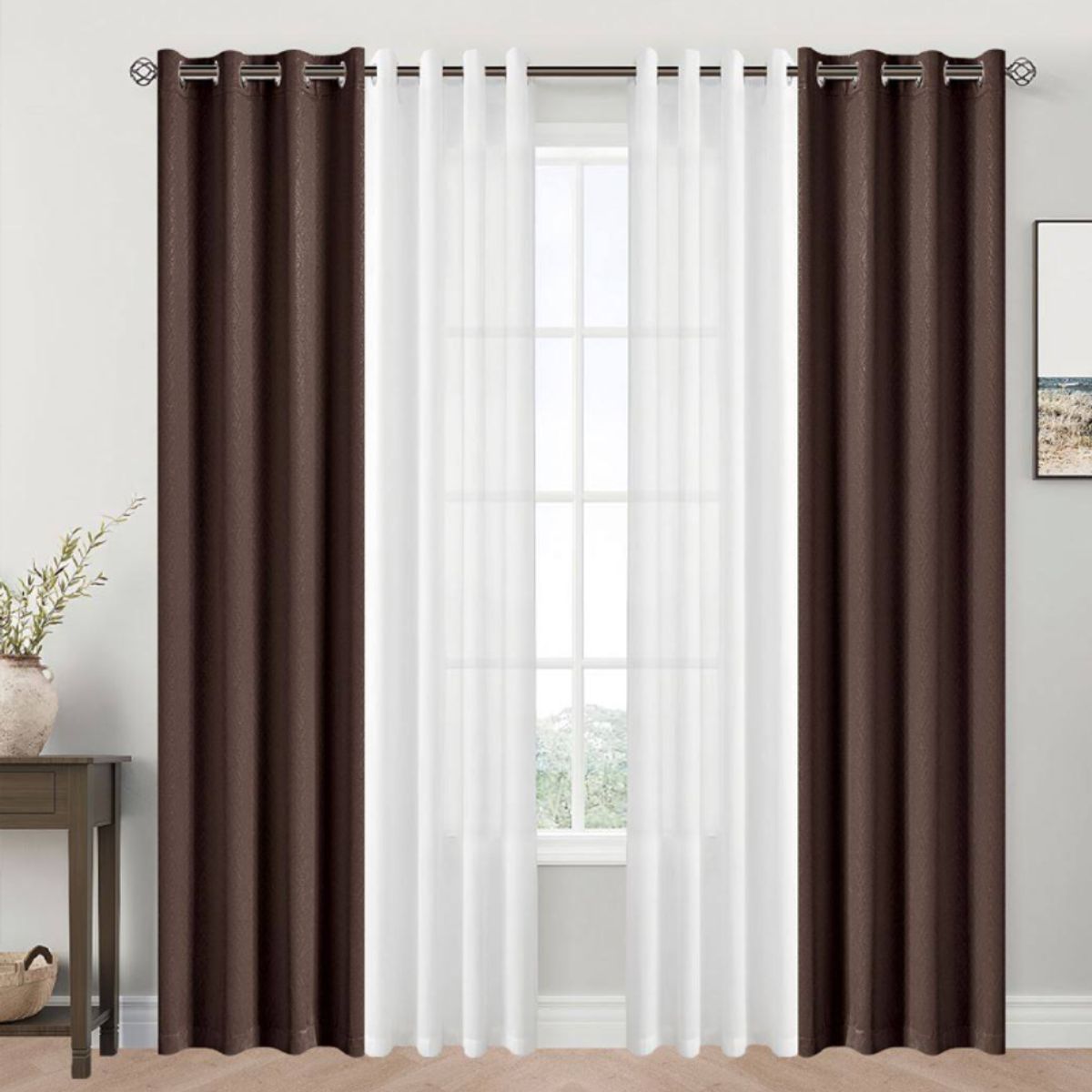 GENERICO - CORTINAS BLACKOUT CON VELO HAIRIFON