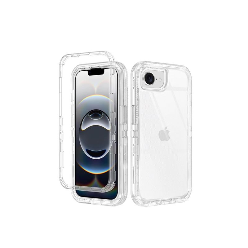 CASE - CASE 360 PARA IPHONE 16E - TRANSPARENTE