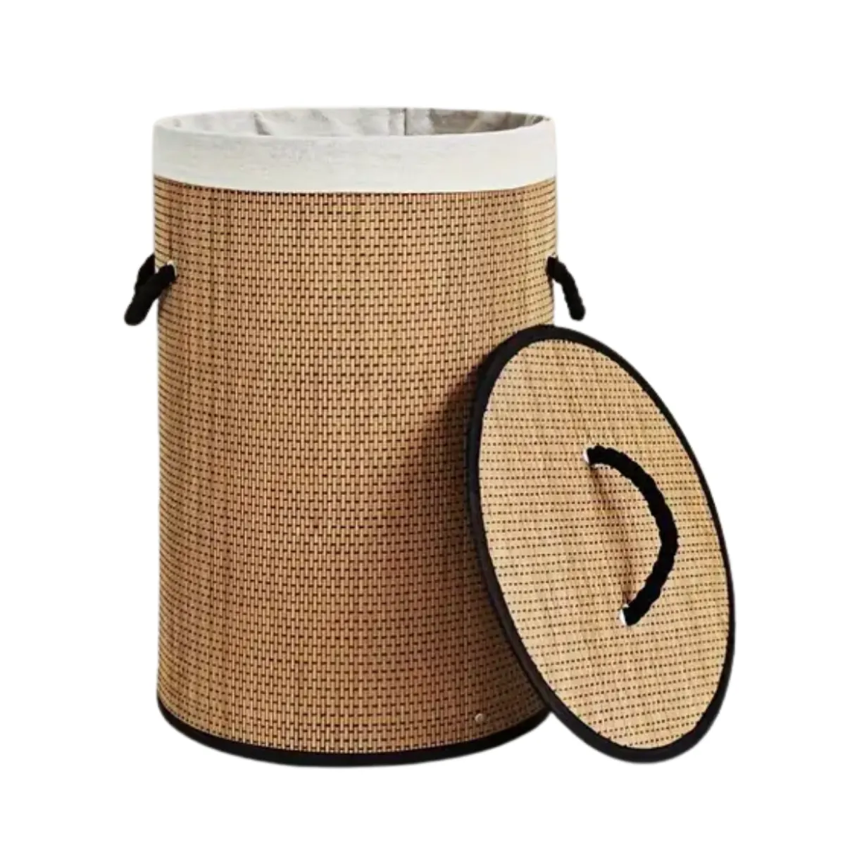 INSPIRA MARKET - Cesta Tacho de ropa Bambú Multiusos