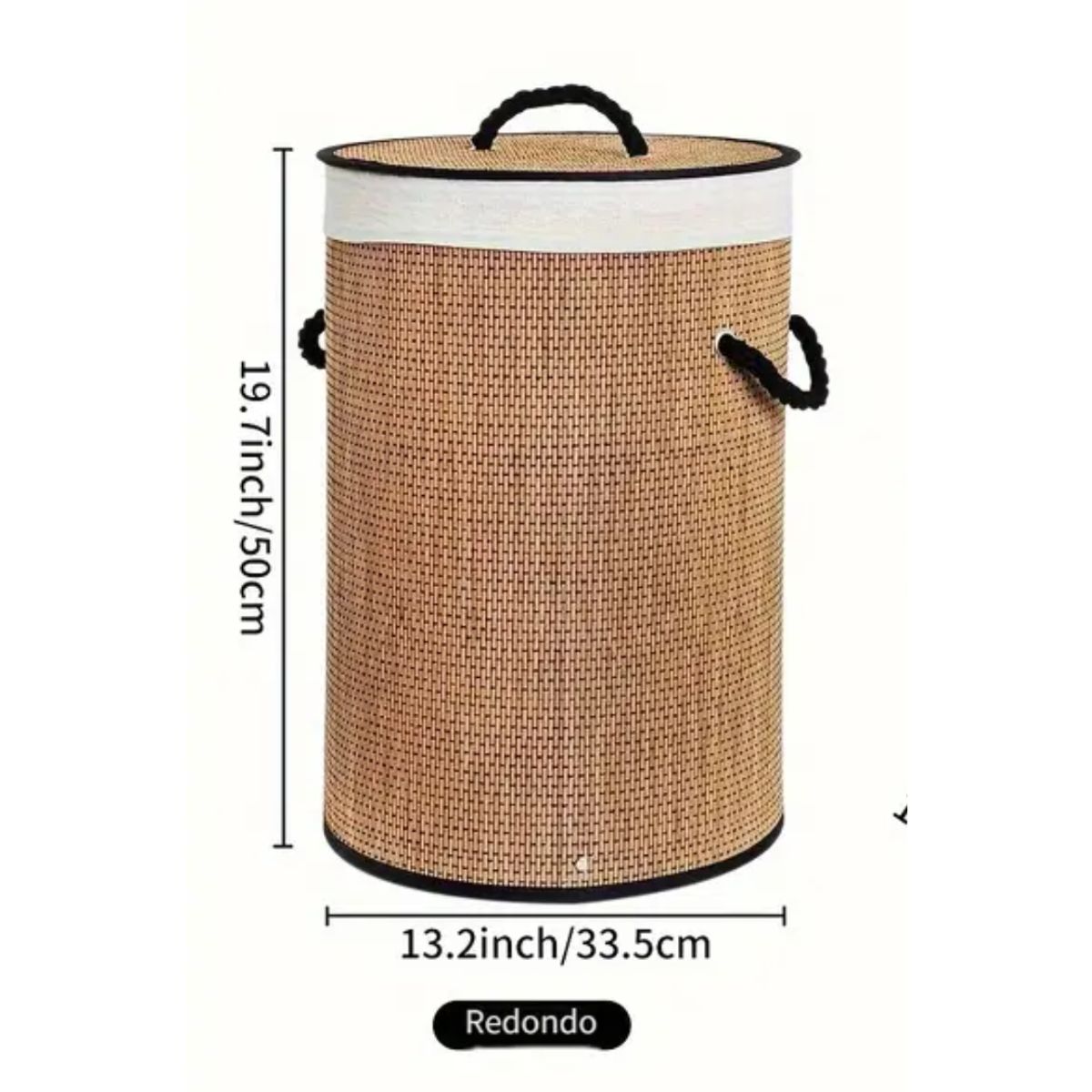 INSPIRA MARKET - Cesta Tacho de ropa Bambú Multiusos