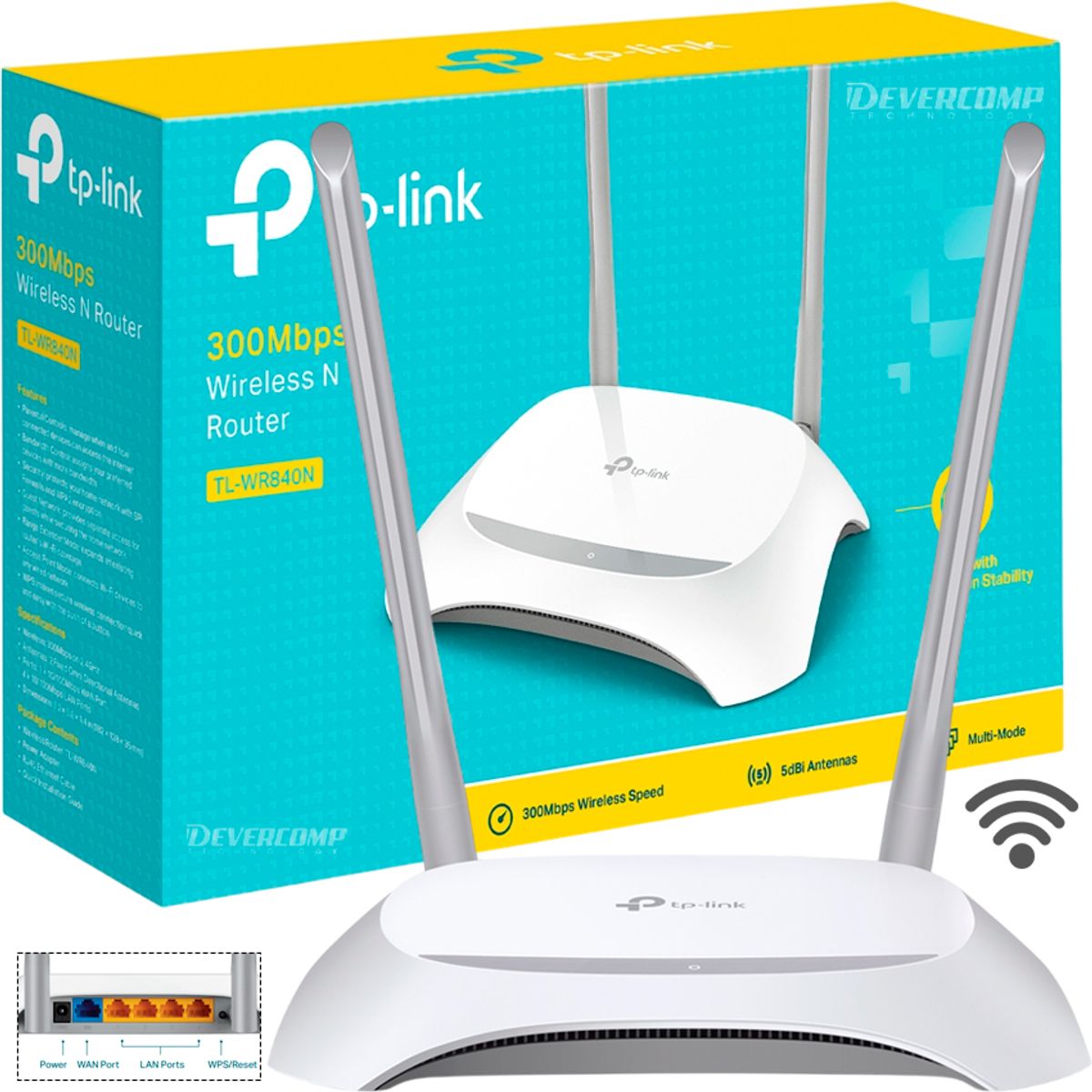 TP LINK - Router TP-link TL-WR840N 300Mbps 2 Antenas