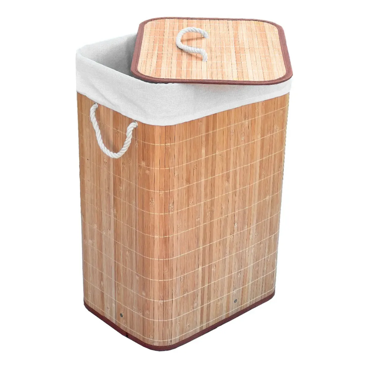 INSPIRA MARKET - Cesta Tacho de ropa Bambú Multiusos Clásico