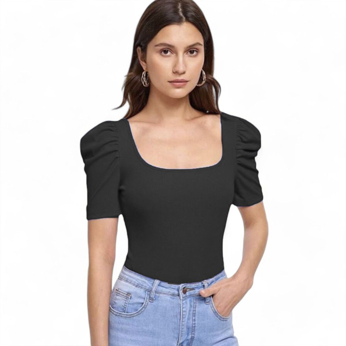 GENERICO - Polo princesa SAB-13 color Negro.-