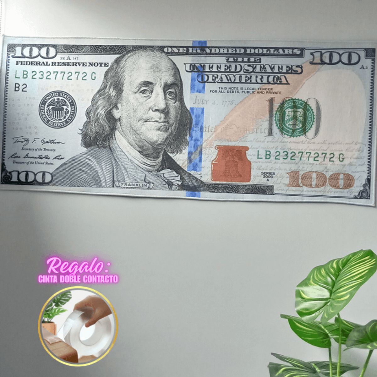 GENERICO - Alfombra para Habitación 120cm x 50 cm + Regalo Cinta Doble Contacto