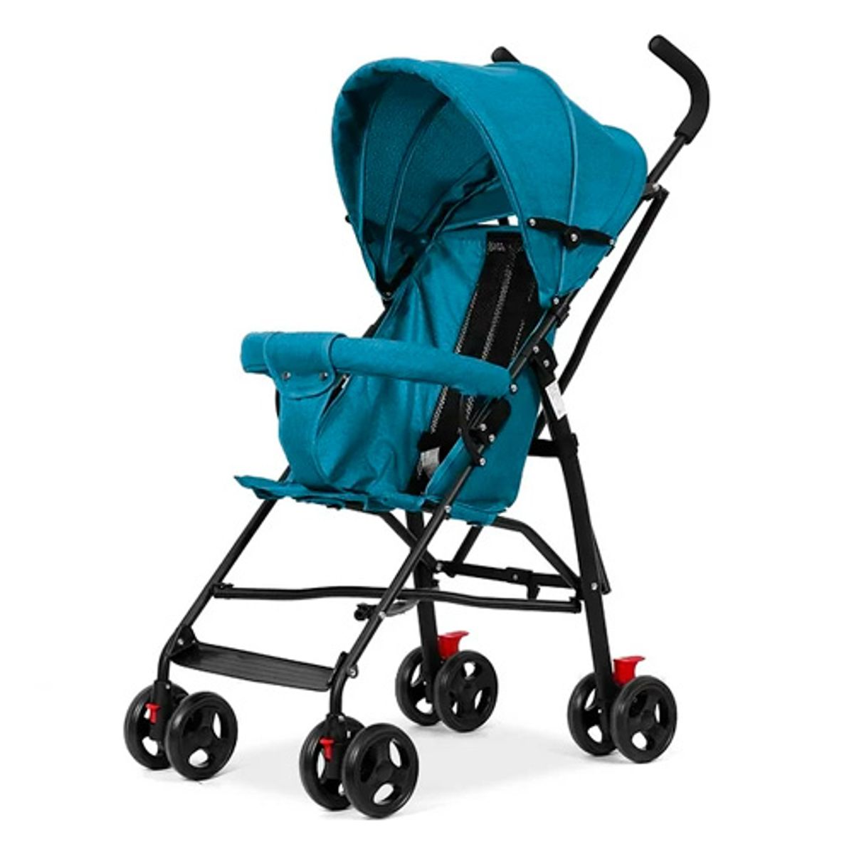 GENERICO - Coche Baston tipo Paraguas Liviano plegable Celeste