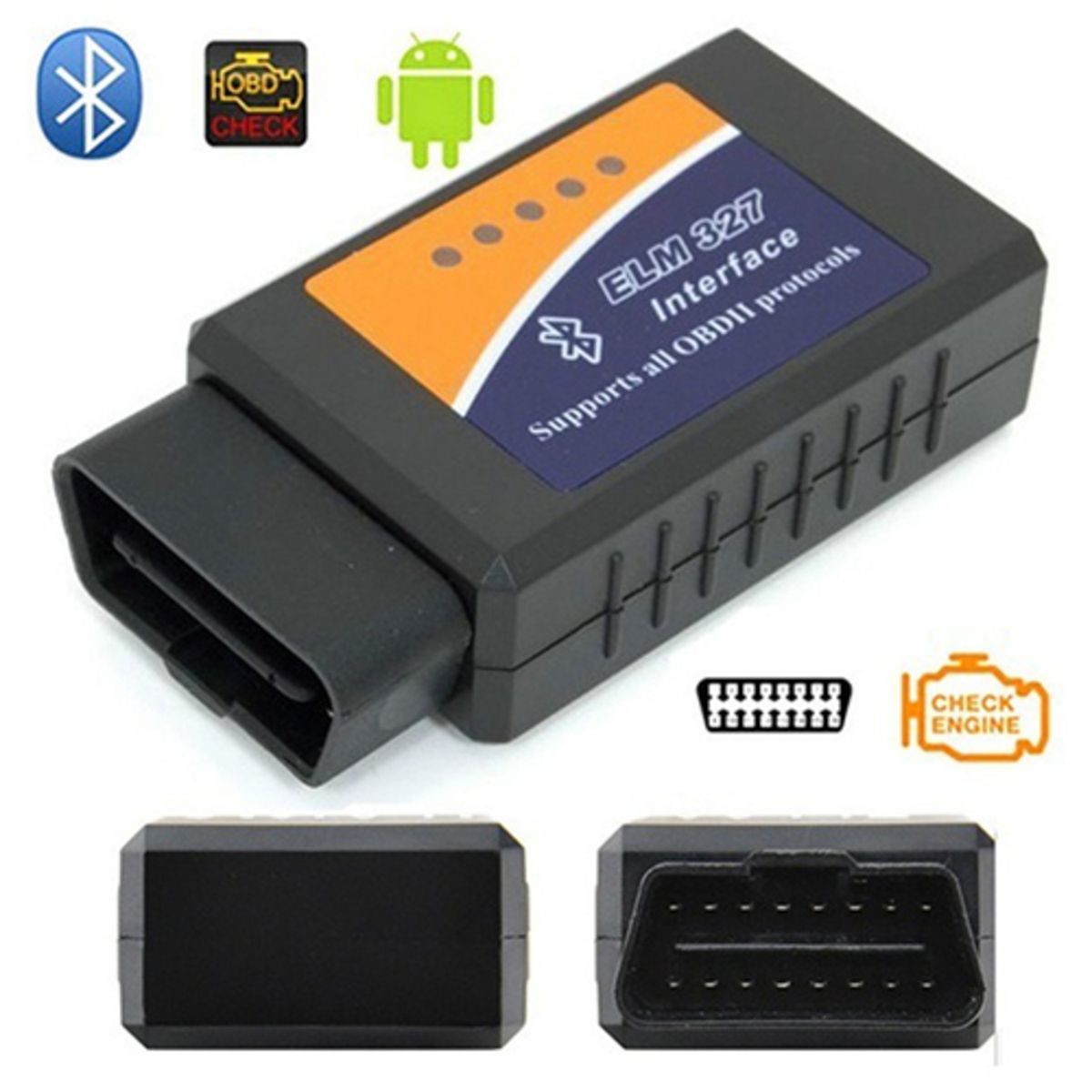 GENERICO - Escáner Automotriz OBD2 Bluetooth Lector de Fallas para Auto