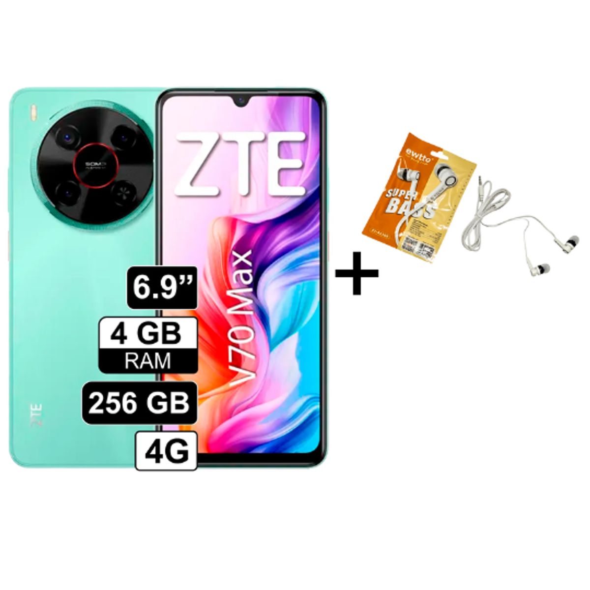 ZTE - ZTE BLADE V70 MAX 4+10RAM 256GB VERDE+OBSEQUIO-REGISTRADO