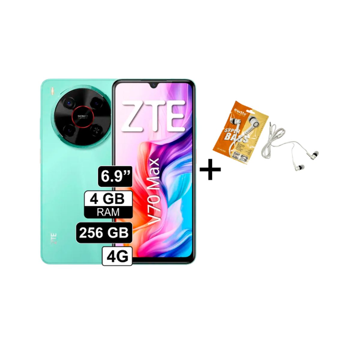 ZTE - ZTE BLADE V70 MAX 4+10RAM 256GB VERDE+OBSEQUIO-REGISTRADO