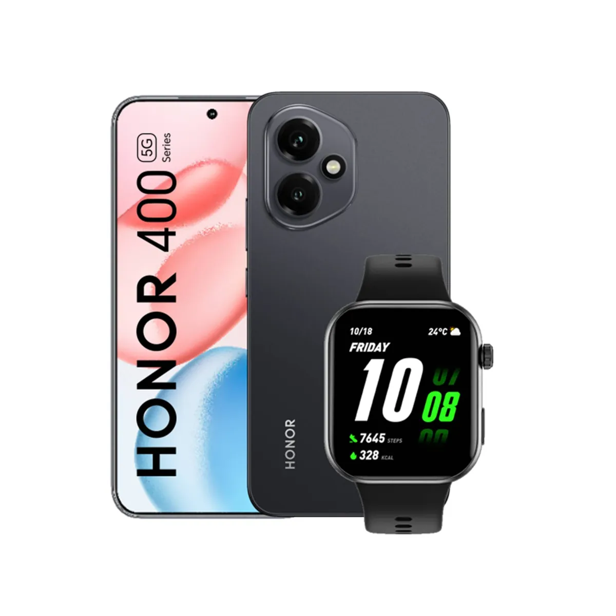 HONOR - HONOR 400 12GB+512GB  Midnight Black + Watch 2i