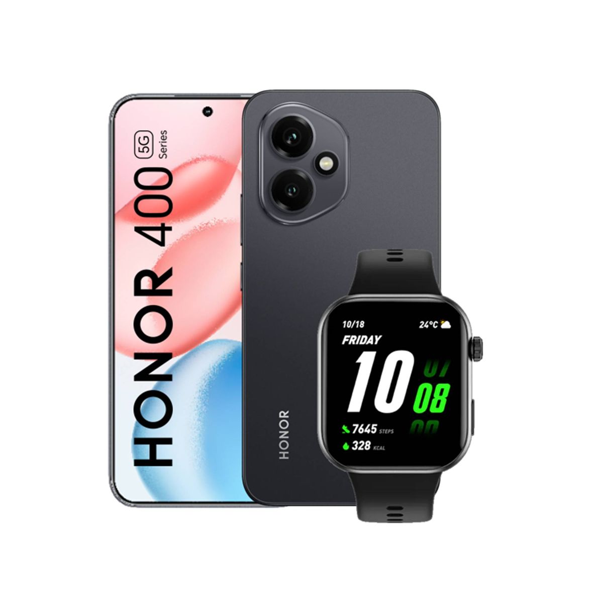 HONOR - HONOR 400 12GB+512GB  Midnight Black + Watch 2i