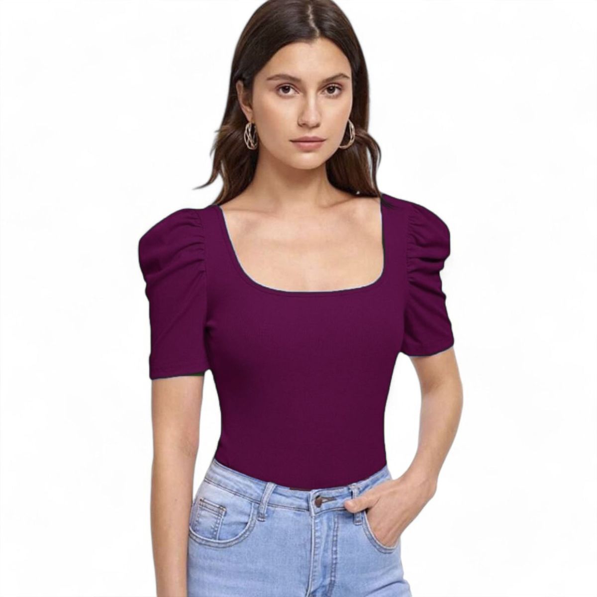 GENERICO - Polo princesa SAB-13 color Guinda.-