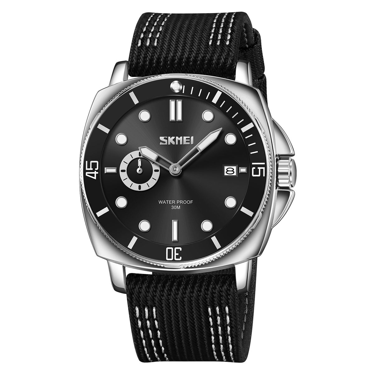 SKMEI - Reloj Skmei 9328 NEGRO analógo Correa Silicona Para Caballero