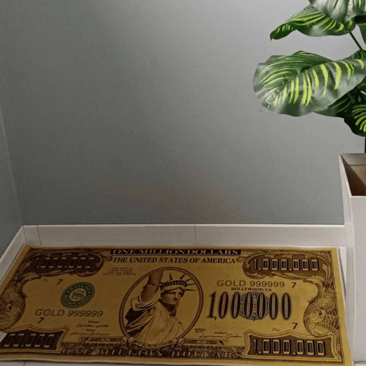 GENERICO - Alfombras DÓLAR Para Cuarto 120cm x 60 cm + Regalo Billetera Dólar