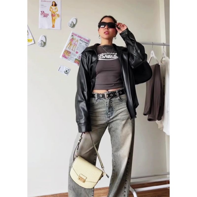 GENERICO - CASACA ESTILO OVERSIZE PARA MUJER