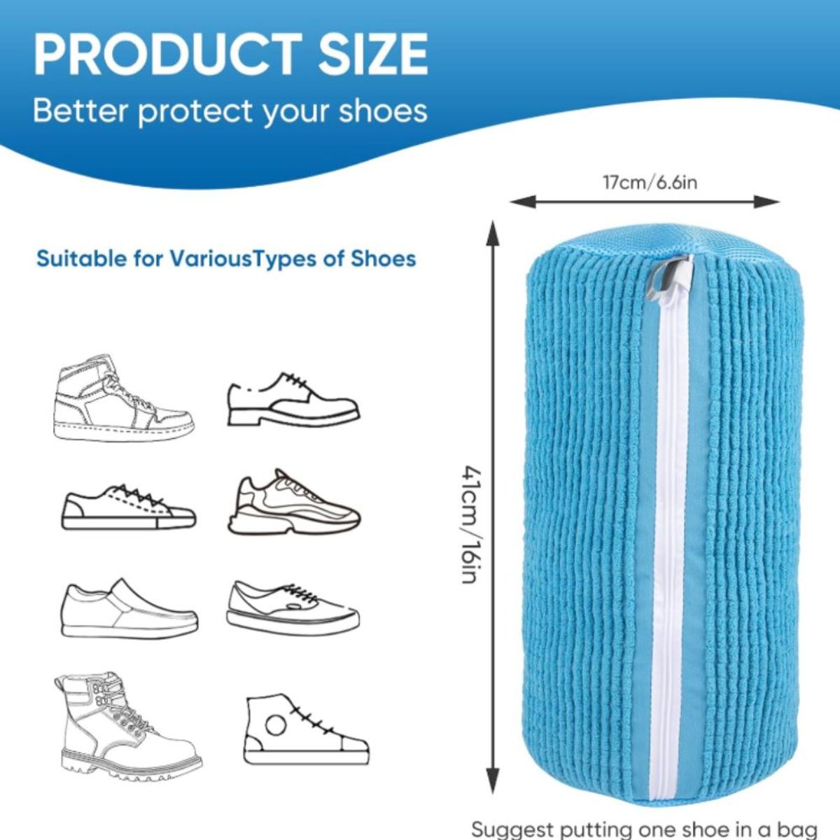 GRUPO CB - Bolsa para Lavado de Zapatillas en Lavadora