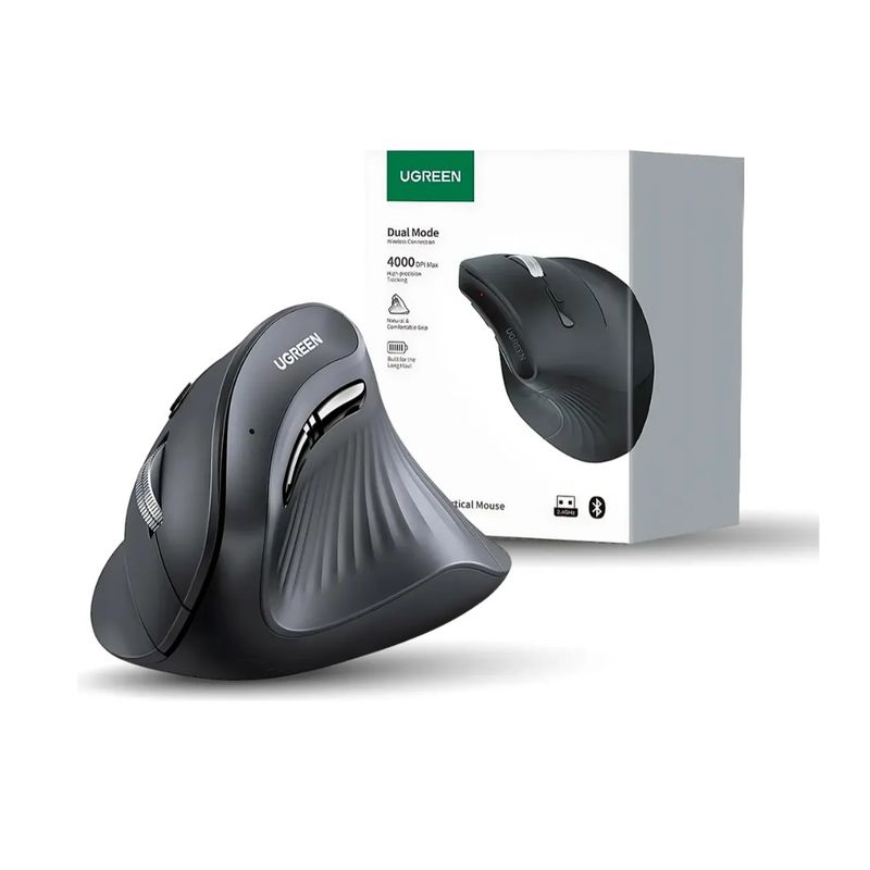 UGREEN - Mouse Bluetooth 5.0 Ugreen Vertical Ergonomico inalambrico 2.4G