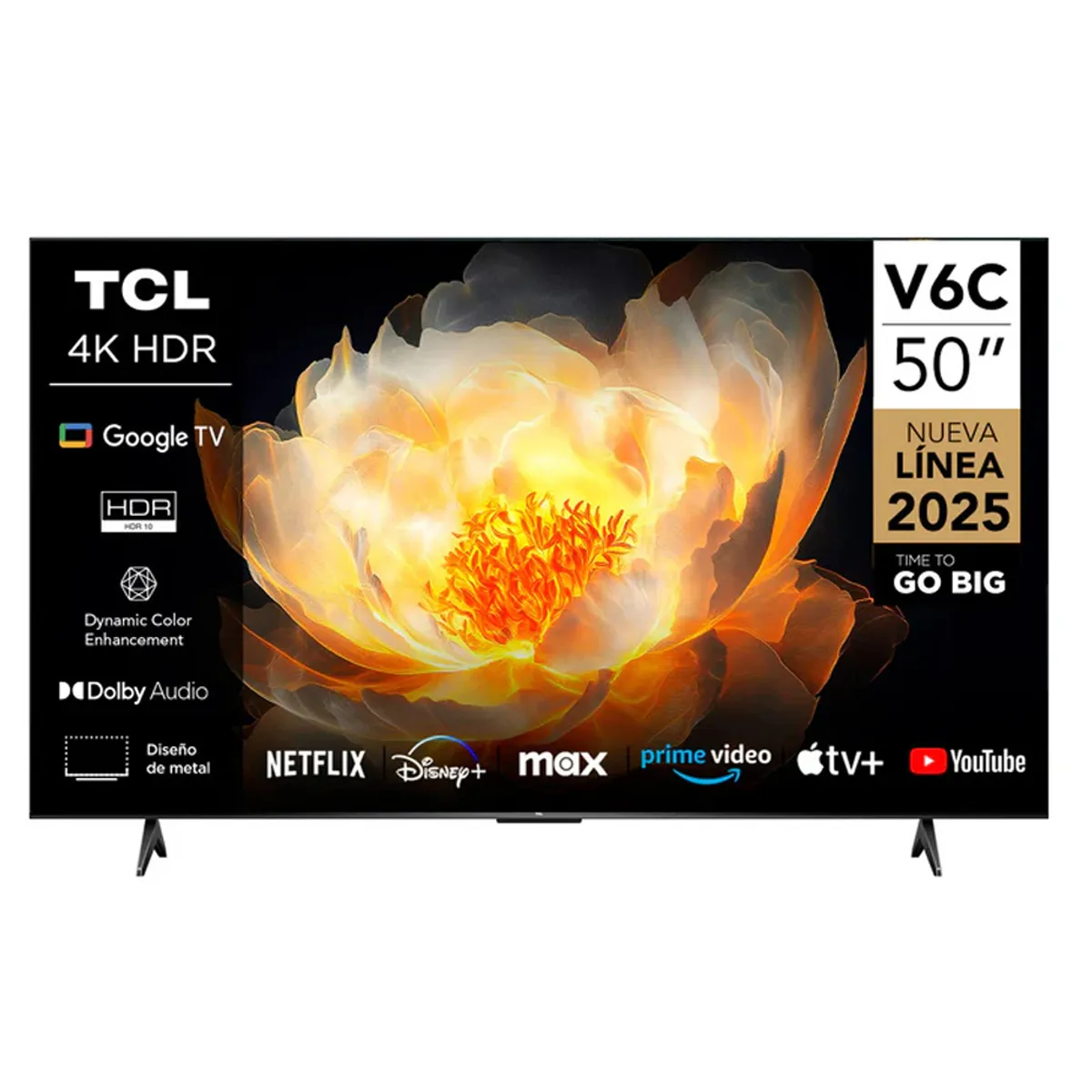 TCL - Televisor TCL 50 UHD 4K 50C6V Google TV