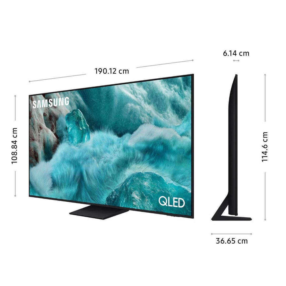 SAMSUNG - Televisor Samsung QLED 85 Visión AI Smart TV QN85Q7F5AGXPE + Soundbar HW C400