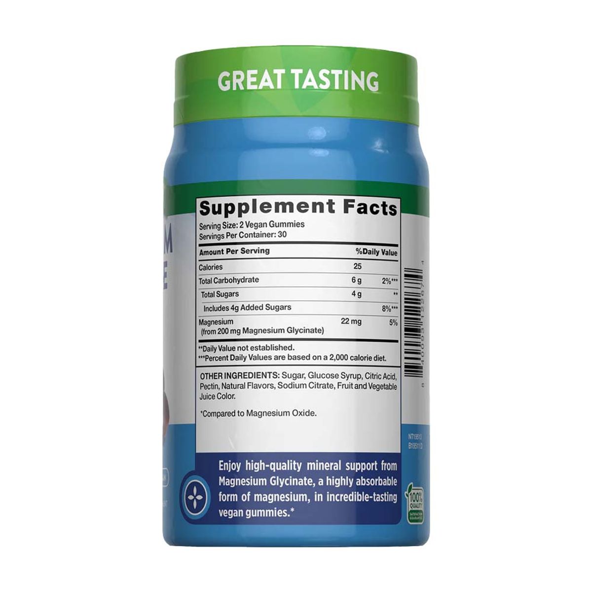 NATURE'S TRUTH - Glicinato De Magnesio 60 Gummies Sabor Uva Nature's Truth