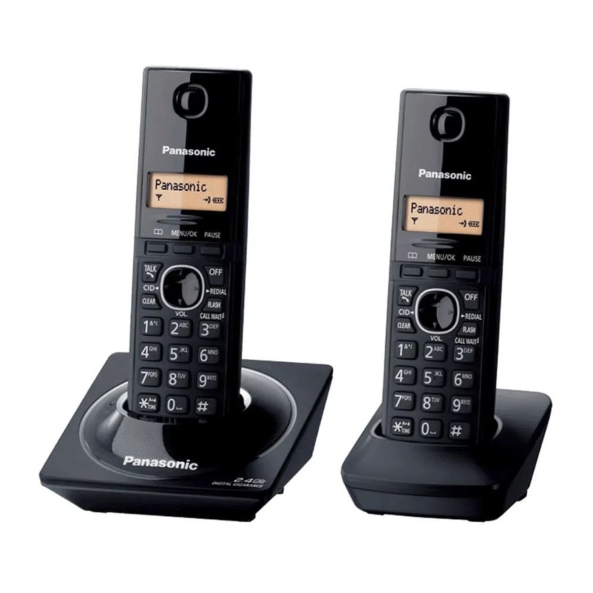 PANASONIC - Teléfono Fijo Panasonic Inalámbrico KX-TG3452LCB - Negro