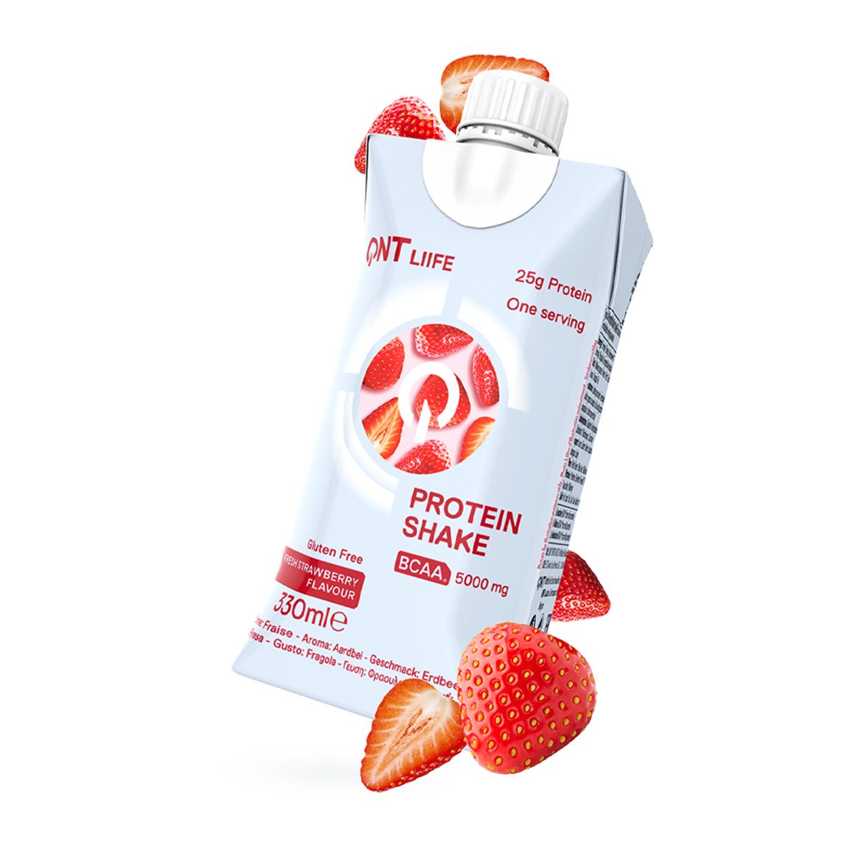 QNT - Pack X 12 Batidos De Proteina Frutilla 25g 330ml Qnt