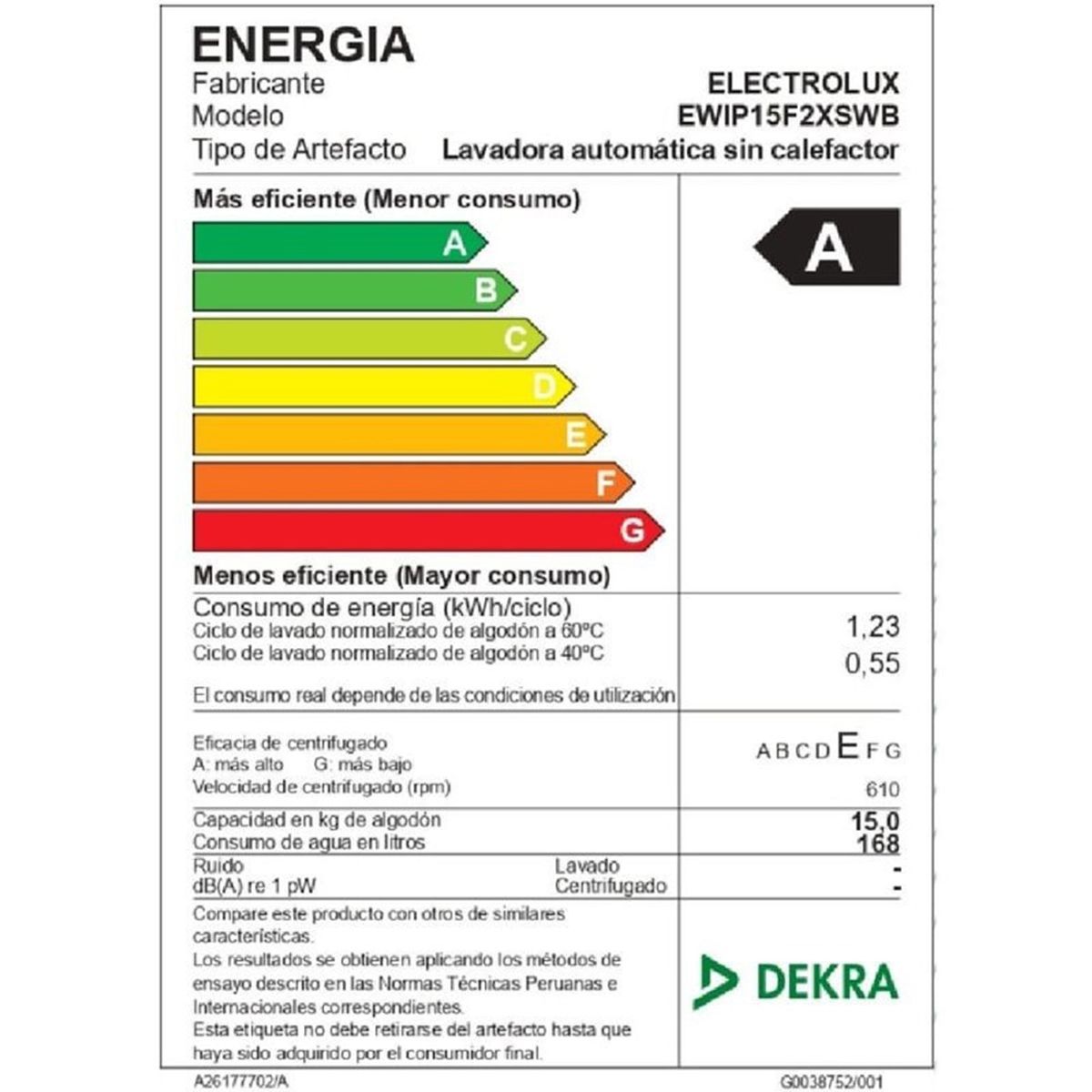 ELECTROLUX - LAVADORA ELECTROLUX EWIP15F2XSWB CARGA SUPERIOR 15KG INVERTER NEGRA