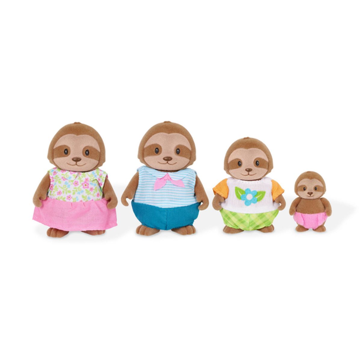 LIL WOODZEEZ - Familia perezoso 04 personajes