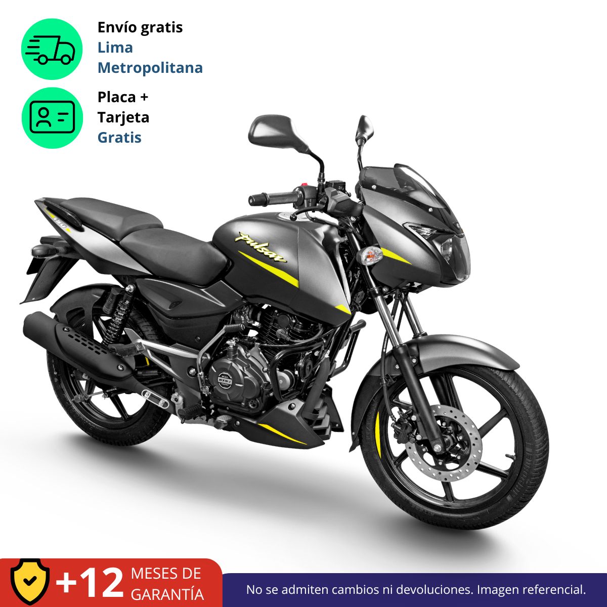 BAJAJ - MOTO PULSAR 150 NEON - NEGRO / VERDE
