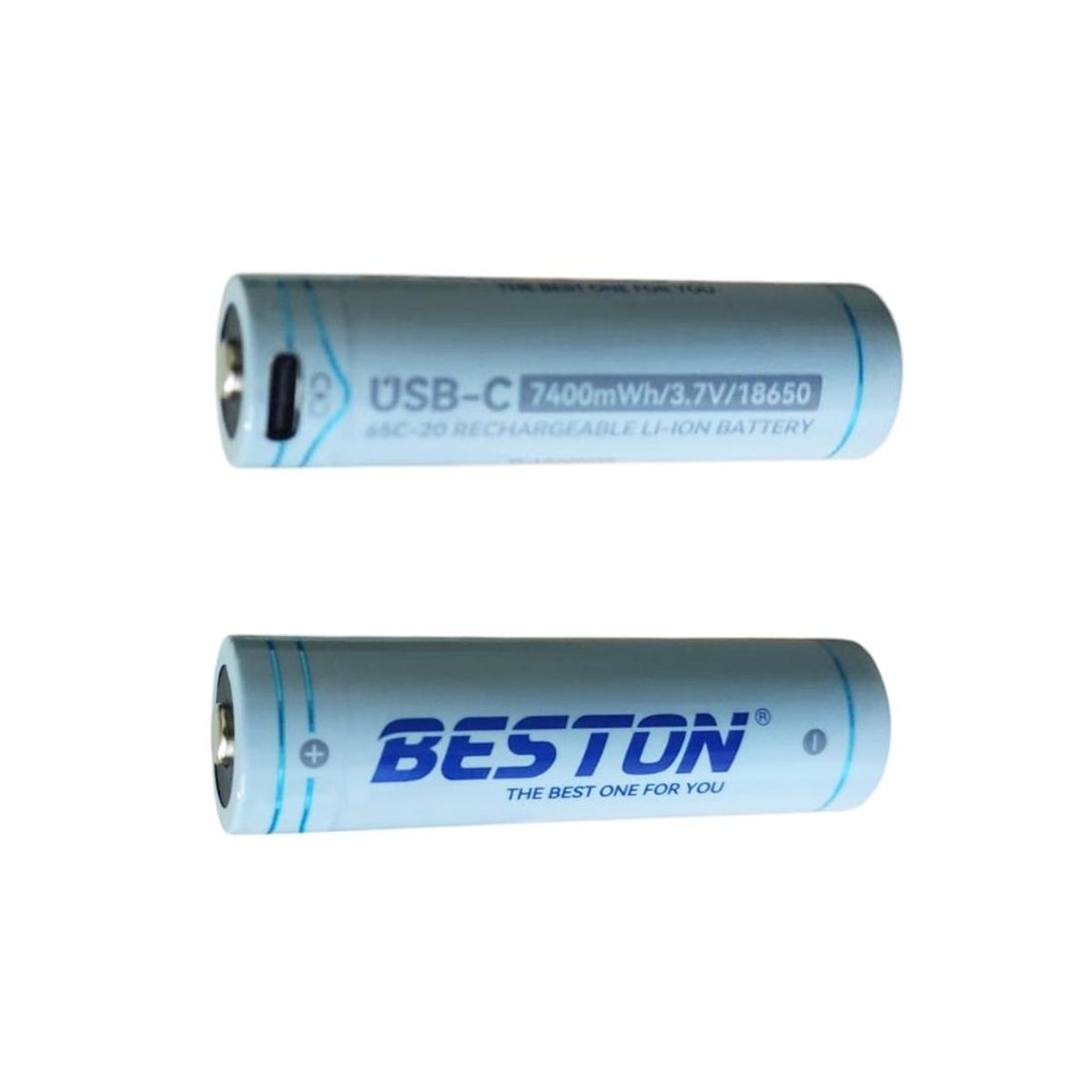 BESTON - Bateria 18650 Pila Recargable 3.7v 7400mwh Beston Usb Tipo C