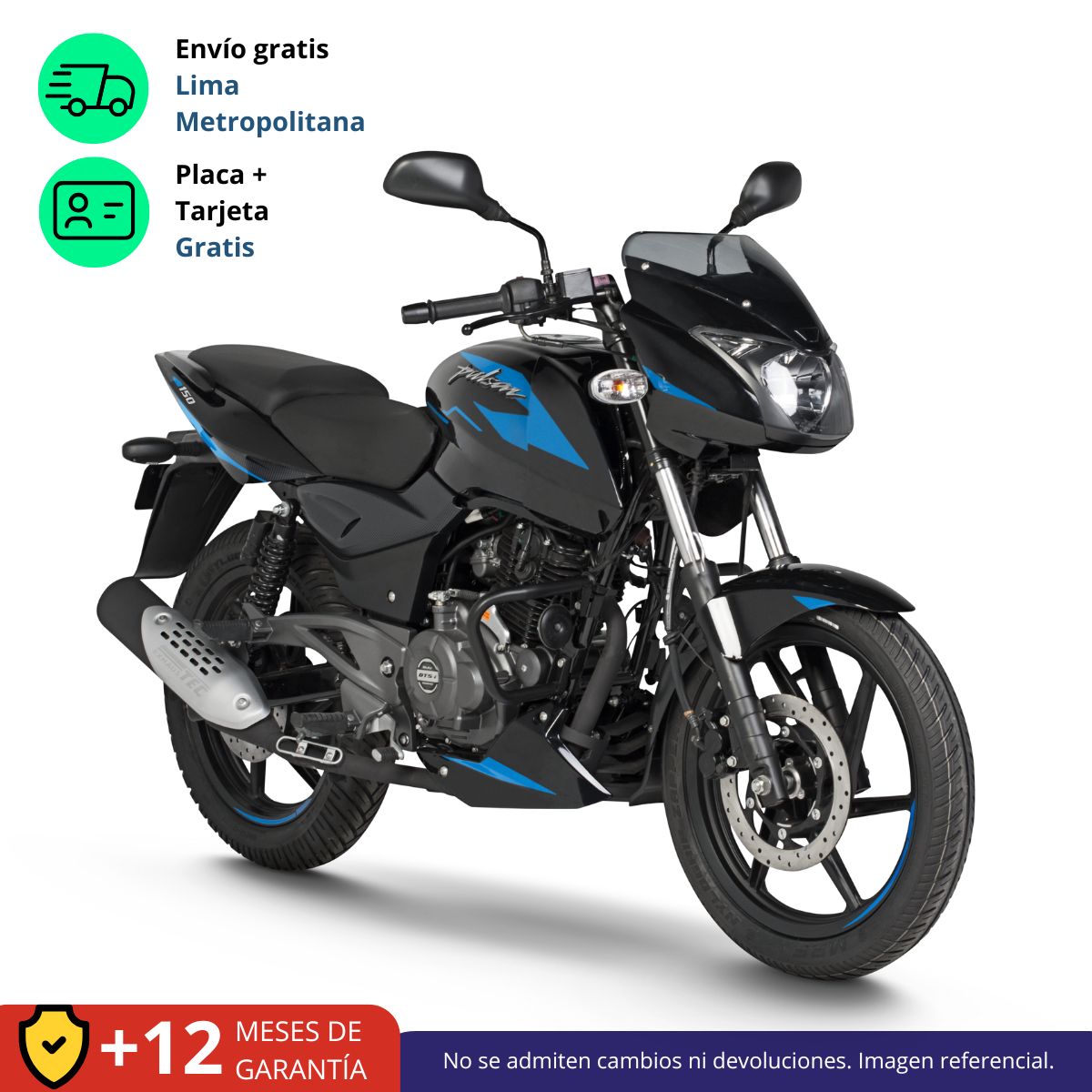 BAJAJ - MOTO PULSAR 150 R - NEGRO / AZUL