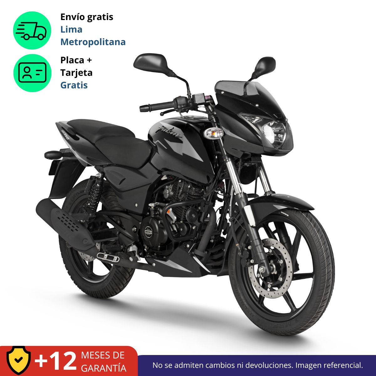 BAJAJ - MOTO PULSAR 150 R - NEGRO / GRIS