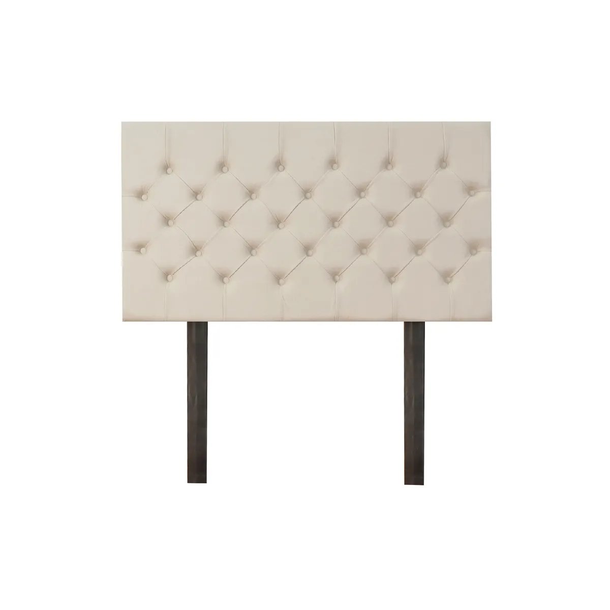 MUEBLES MACRUMO - Cama tapizada Verona - 1.5 Plz - Color Beige claro