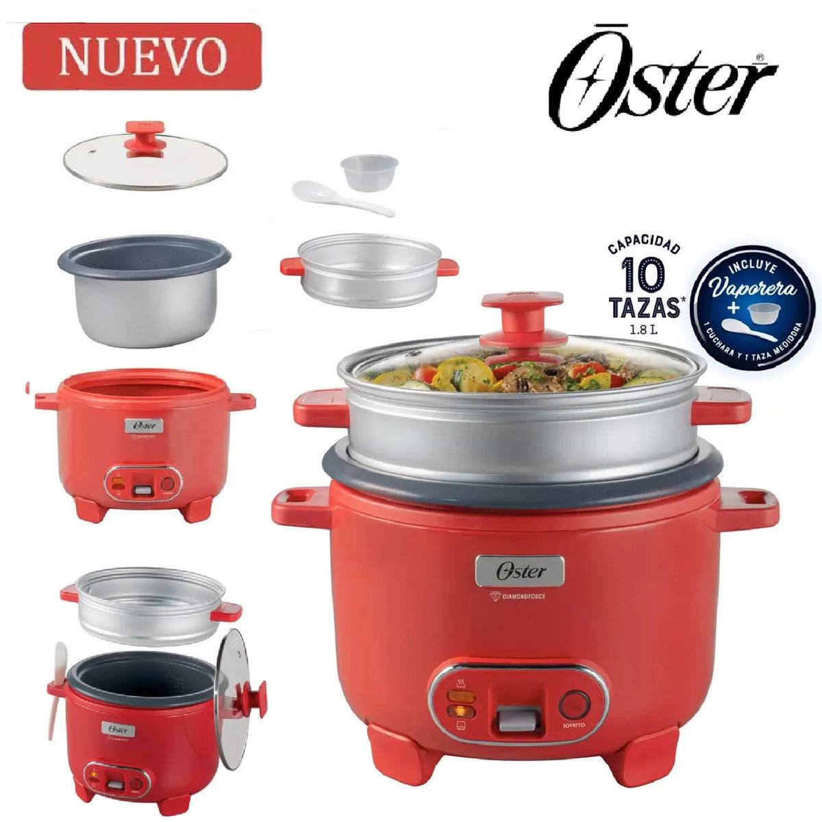 OSTER - Arrocera de 10 Tazas Oster - CKSTRC10DFPNK