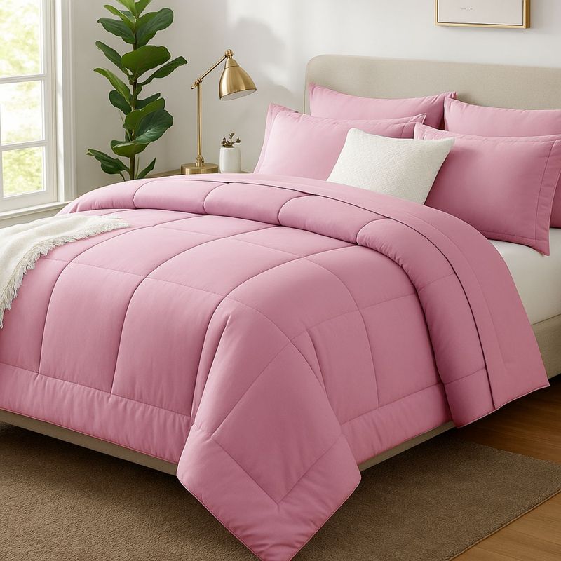 GENERICO - EDREDON 2 PLAZAS COOZY SET CUADROS PERU PIMA + FUNDAS DE ALMOHADA